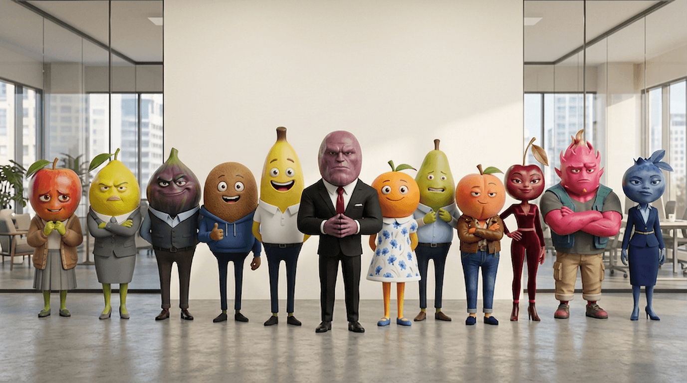 Les 12 personnages de Zéro Pépin — série TikTok satirique sur la vie de bureau en open space